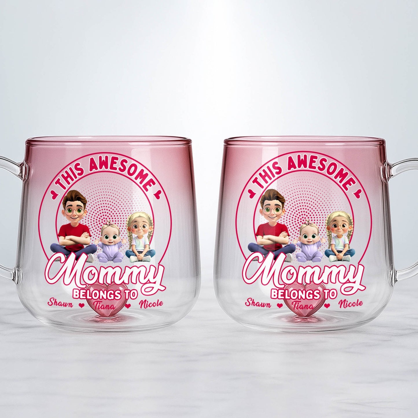 This Awesome Mommy Belongs To, Cartoon Characters