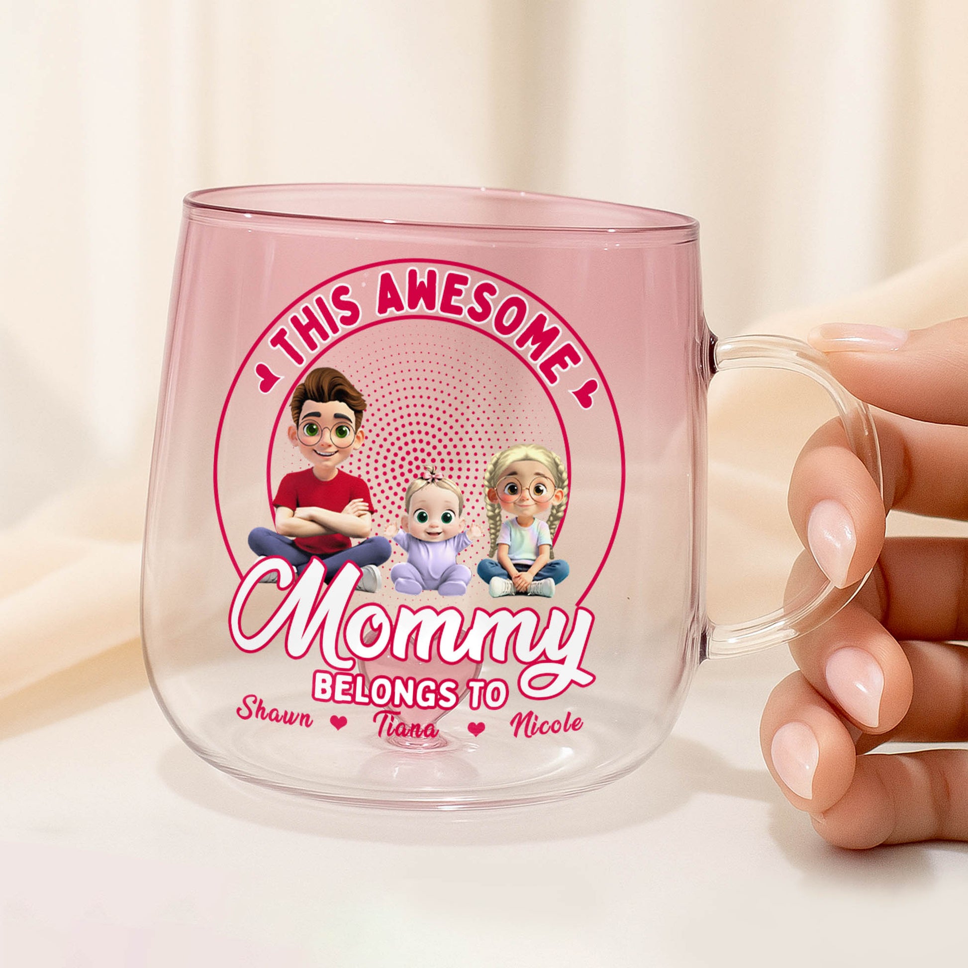 This Awesome Mommy Belongs To, Cartoon Characters