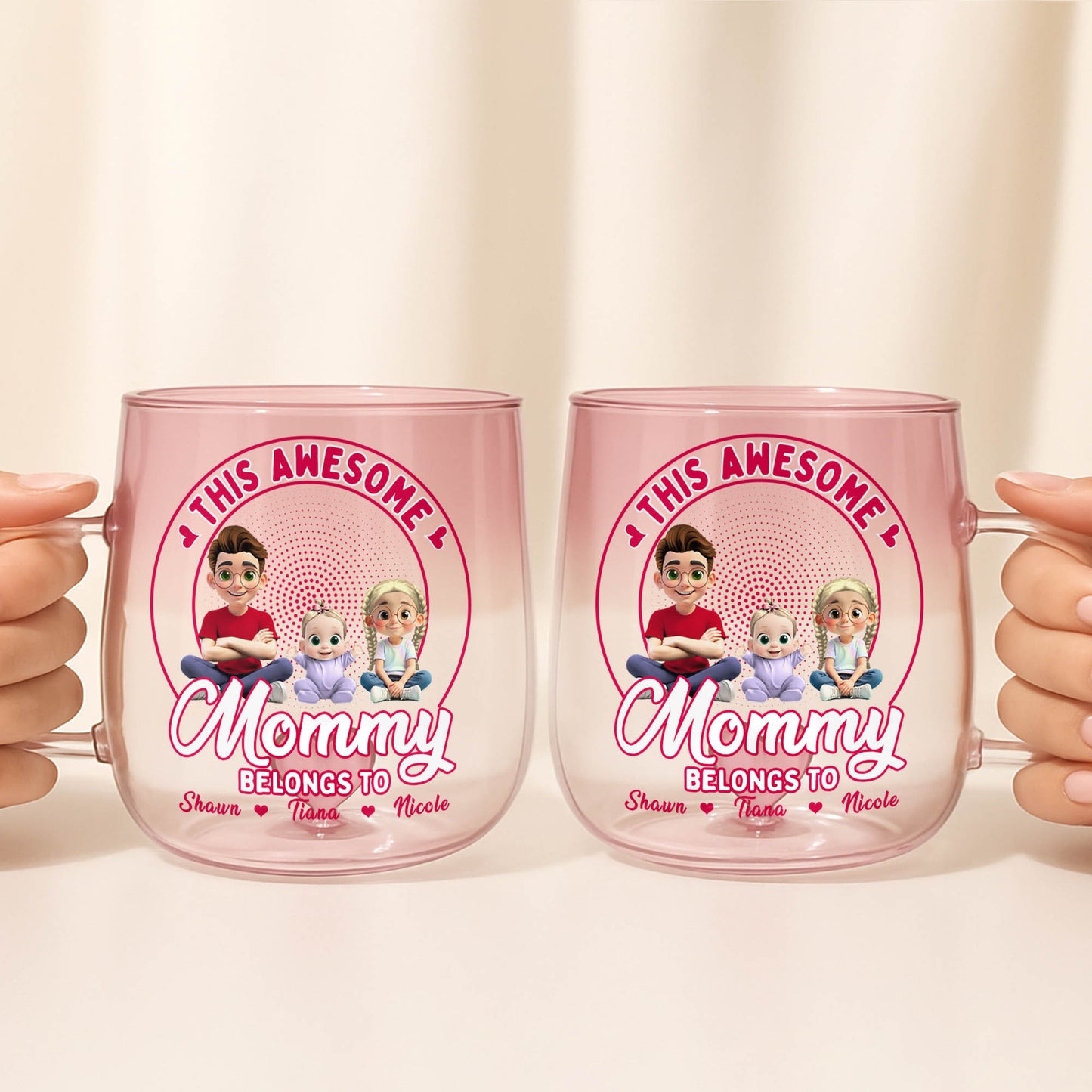 This Awesome Mommy Belongs To, Cartoon Characters