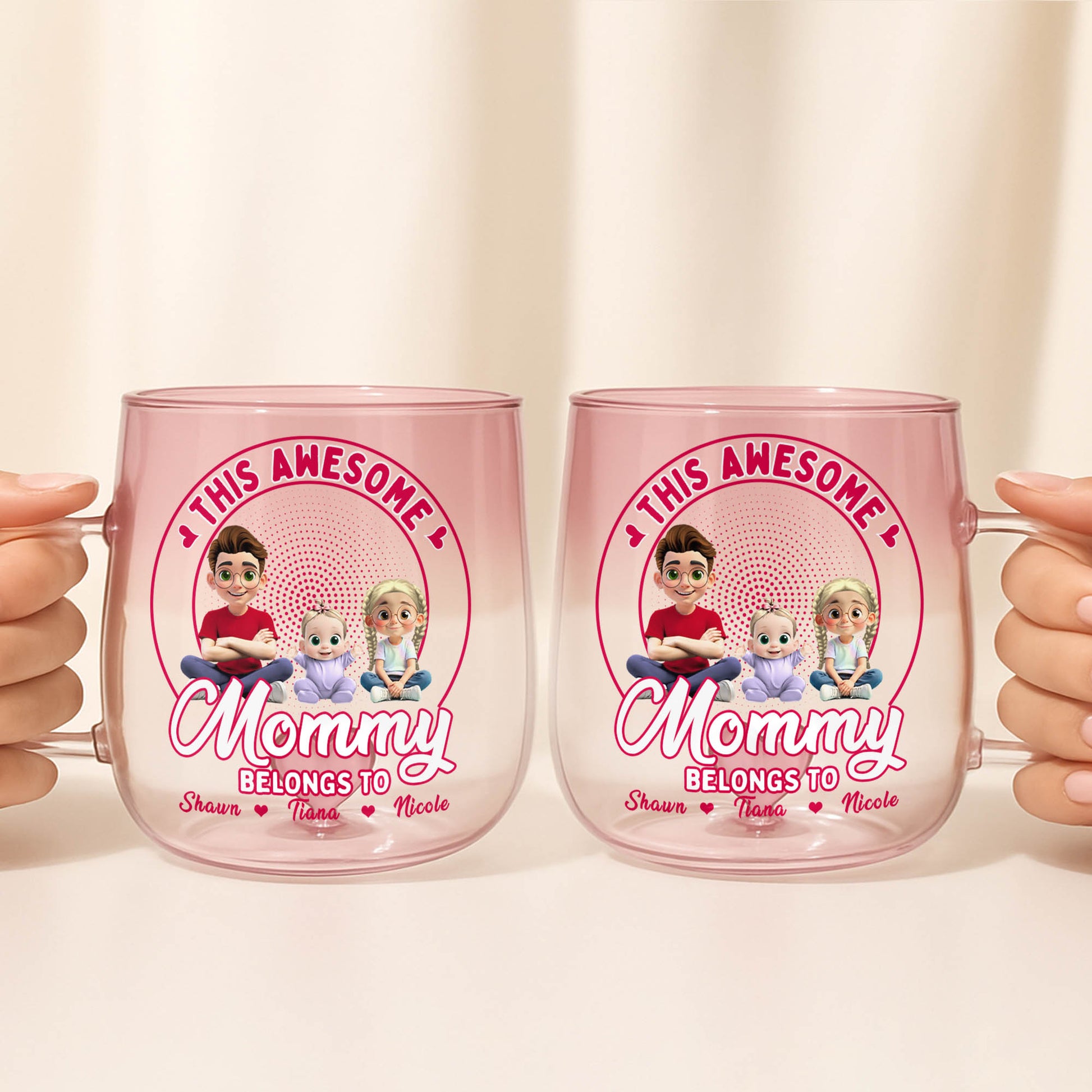 This Awesome Mommy Belongs To, Cartoon Characters