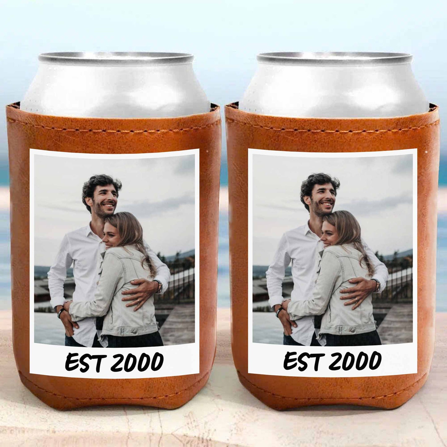 Capturez vos moments spéciaux - Glacière en cuir personnalisée - FAM058_LECOO