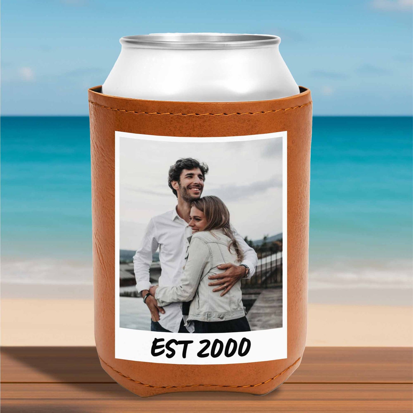 Capturez vos moments spéciaux - Glacière en cuir personnalisée - FAM058_LECOO