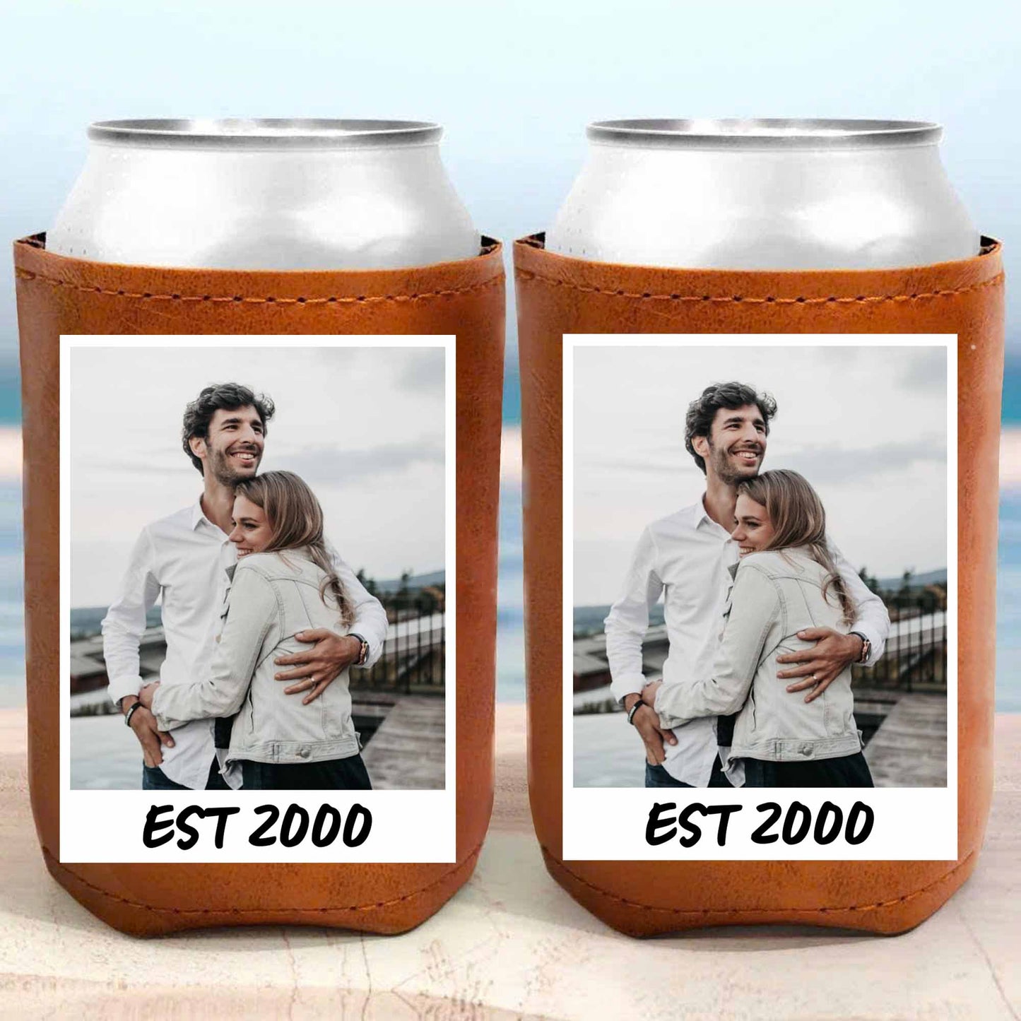 Capturez vos moments spéciaux - Glacière en cuir personnalisée - FAM058_LECOO