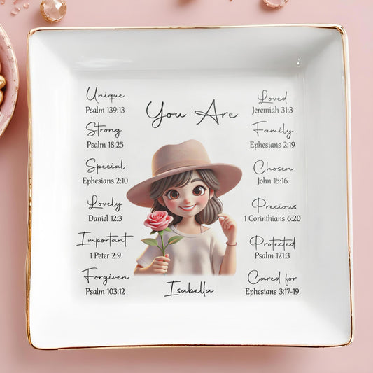 You Are Loved And Precious Personalized Jewelry Dish