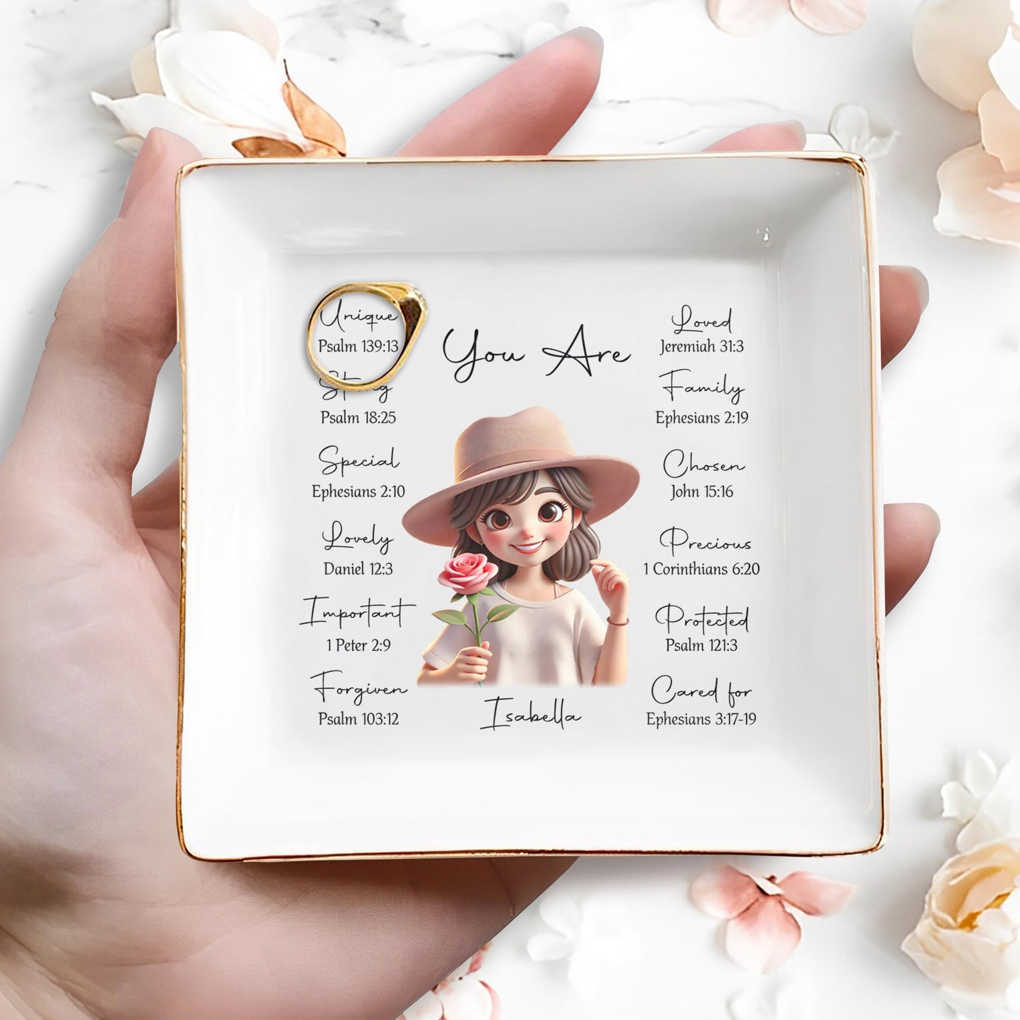 You Are Loved And Precious Personalized Jewelry Dish