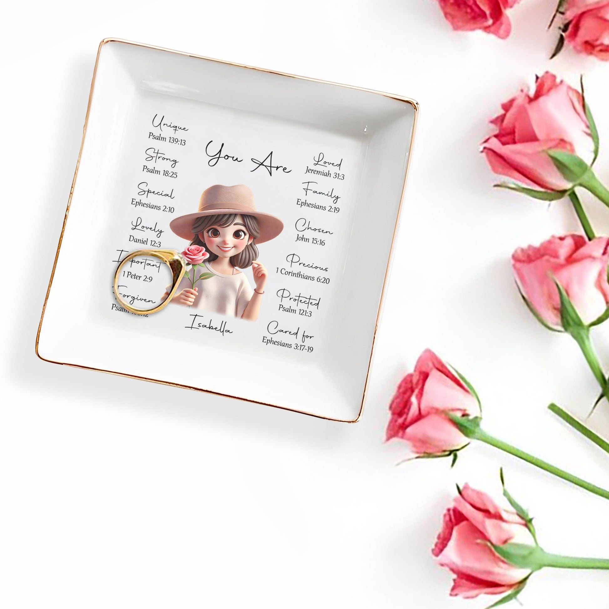 You Are Loved And Precious Personalized Jewelry Dish