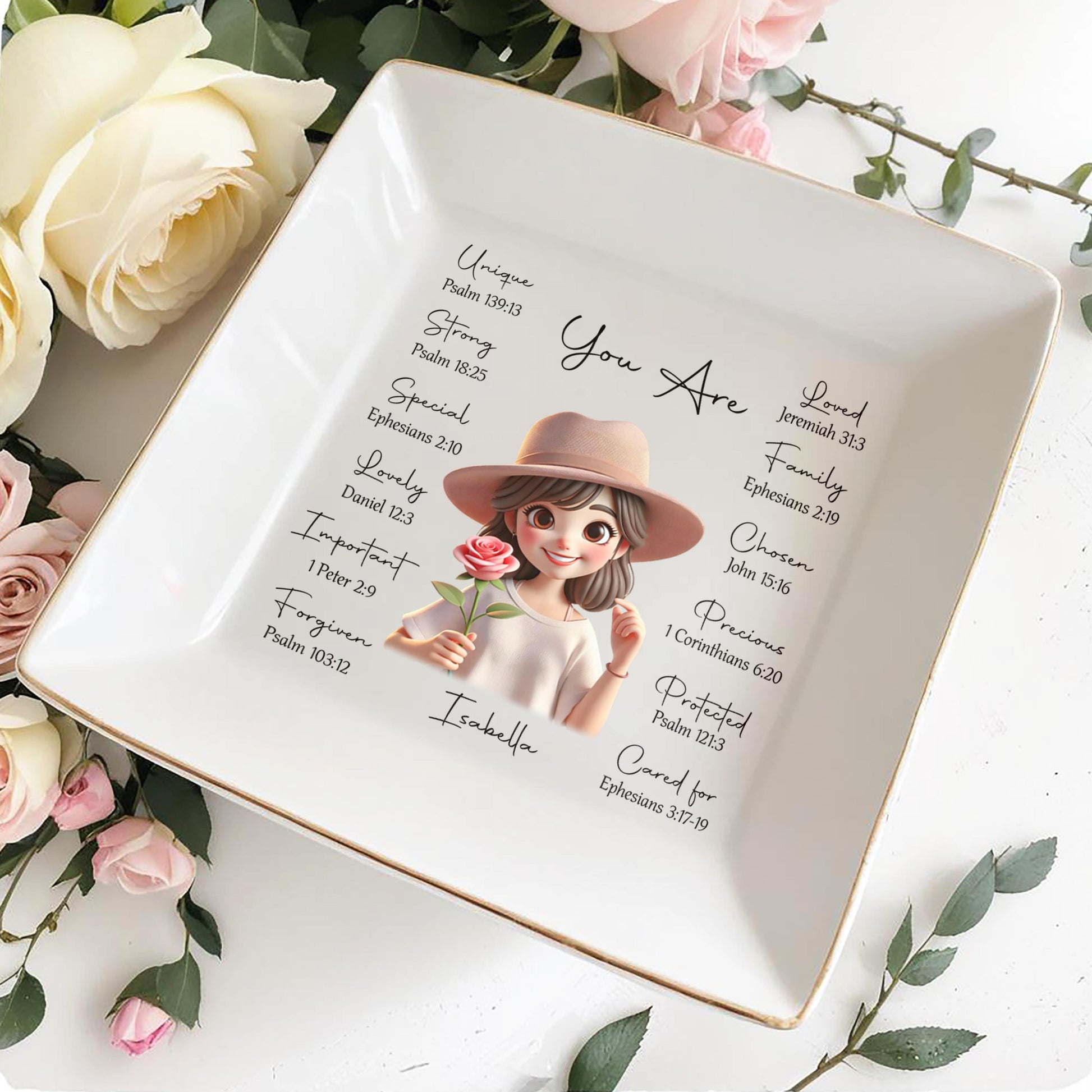 You Are Loved And Precious Personalized Jewelry Dish