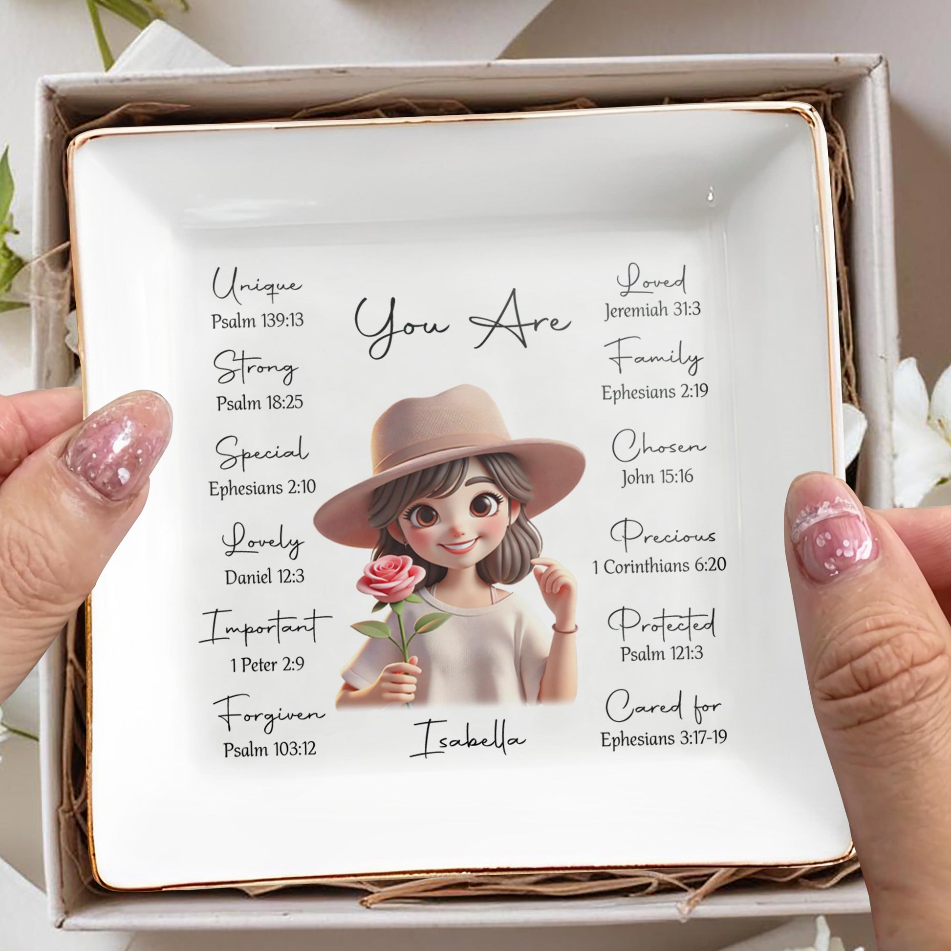 You Are Loved And Precious Personalized Jewelry Dish