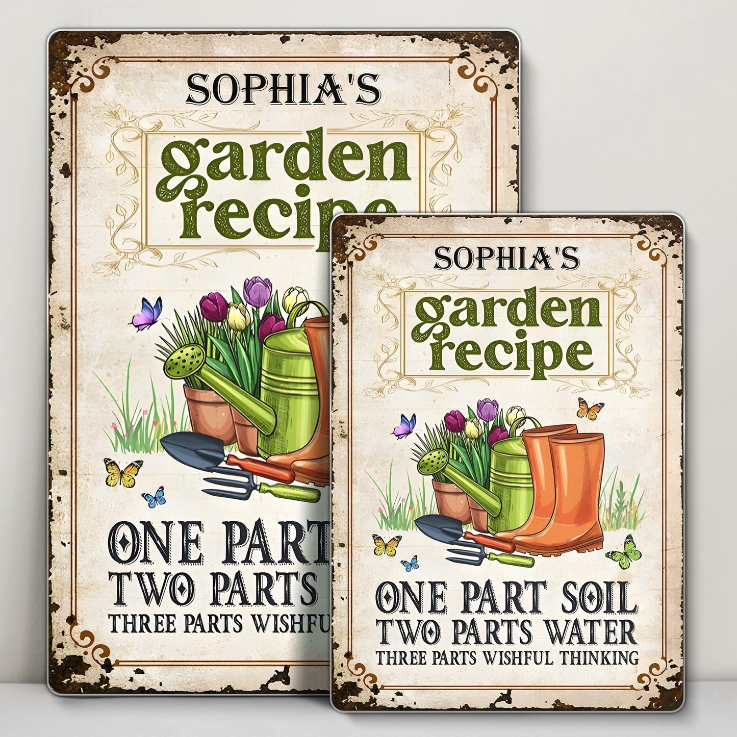 Garden Recipe, One Part Soil, Two Parts Water, Three Parts Wishful Thinking