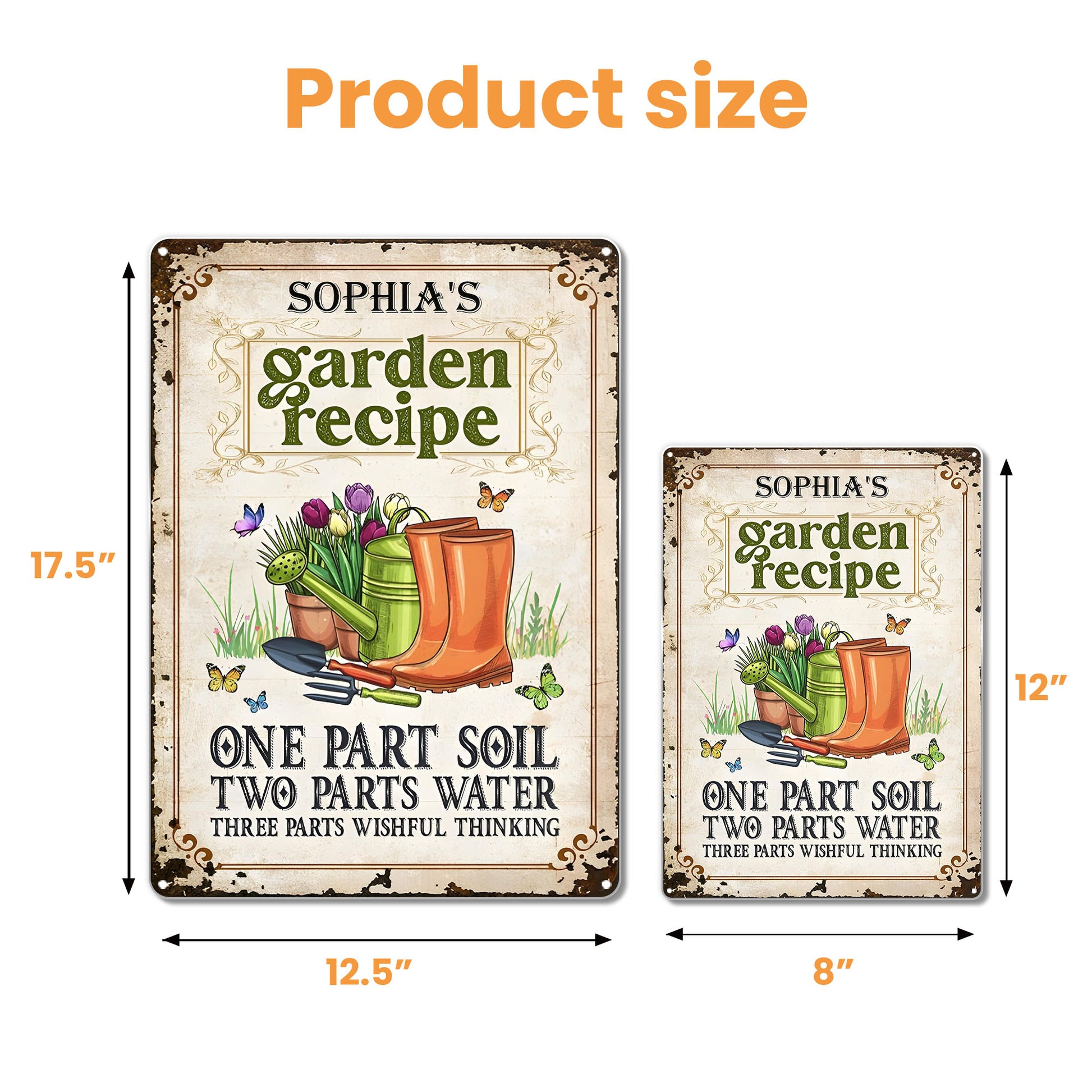 Garden Recipe, One Part Soil, Two Parts Water, Three Parts Wishful Thinking