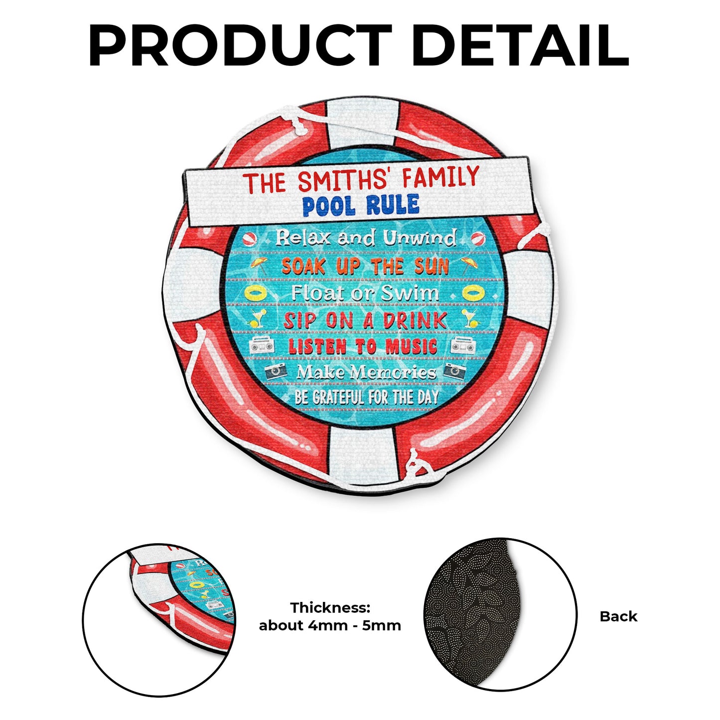 Family Pool Rule, Relax and Unwind, Soak Up The Sun