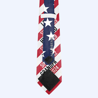 Legend Since Custom Year Tie To Celebrate Milestone - Personalized Custom Tie - FAM069_TIE