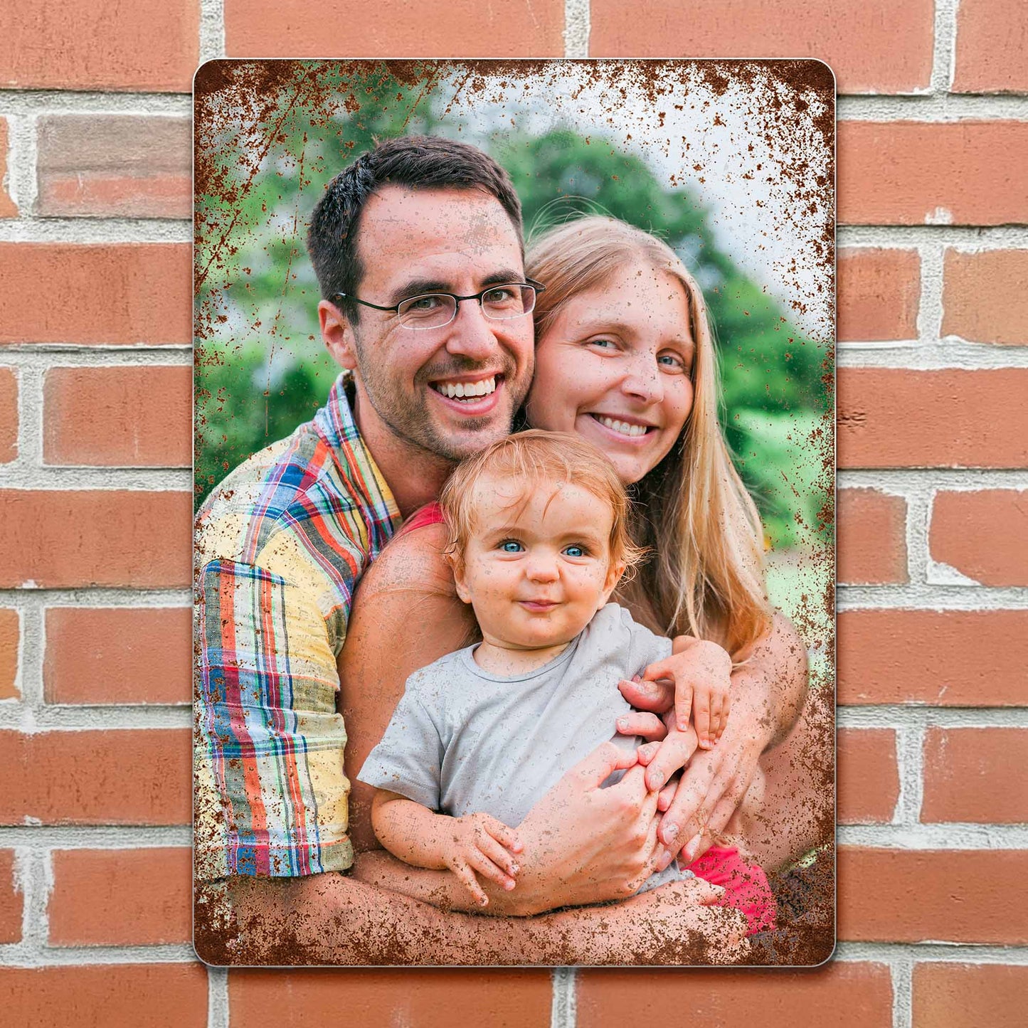 Custom Family Photo, Cherished Memories Together - Personalized Metal Sign - FAM077_MSIGN