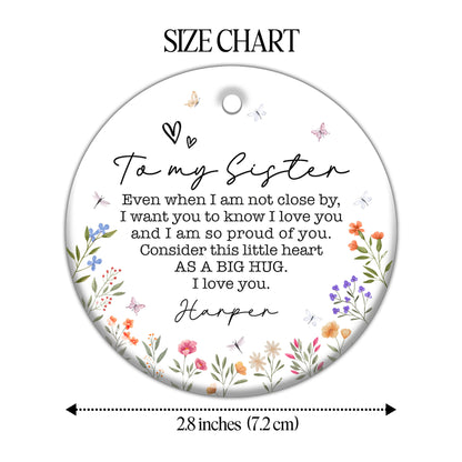 Big Hug Little Heart Love Message With Flowers And Butterflies