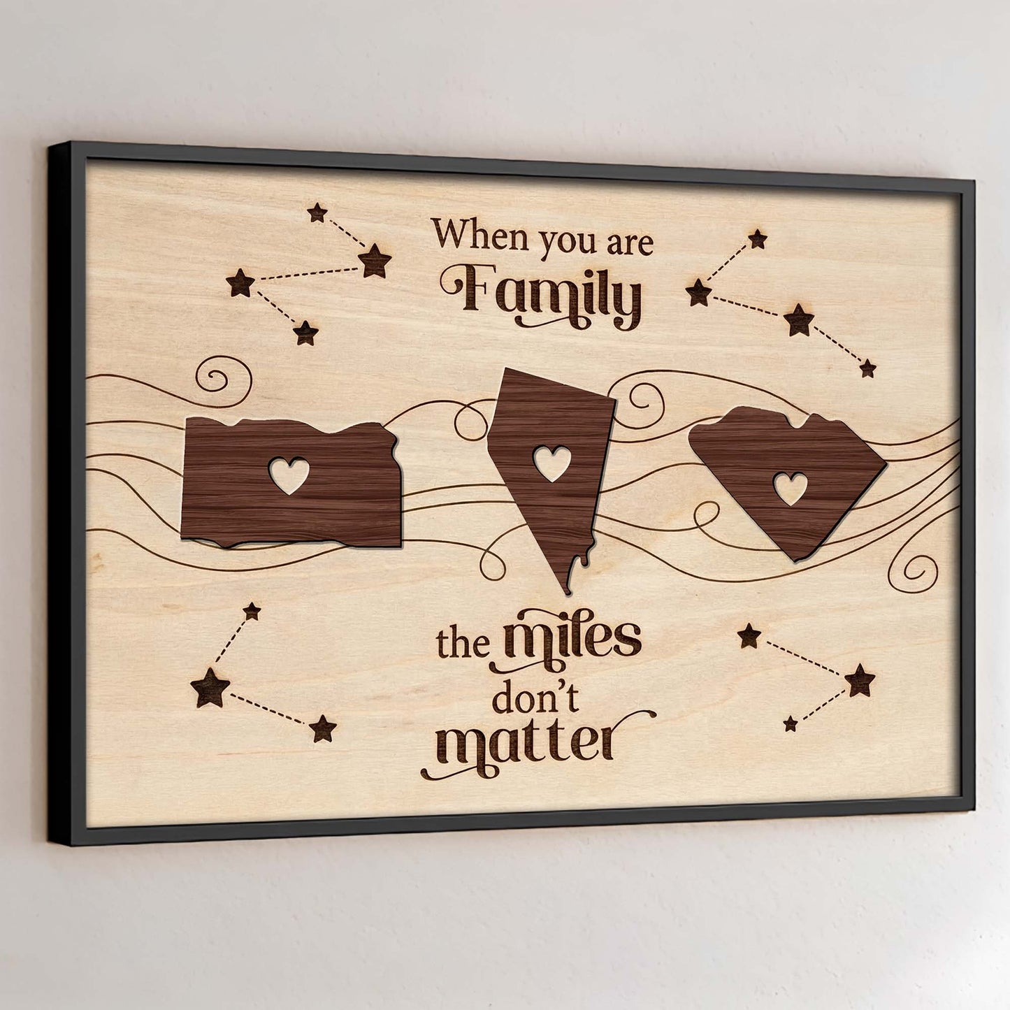 When You Are Family, The Miles Don't Matter, Hearts And Map Pieces