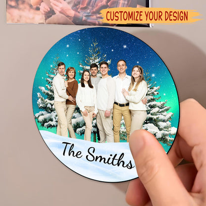 Celebrate Your Family Holiday Moments - Personalized Custom Fridge Magnet - FAM100_MAGN