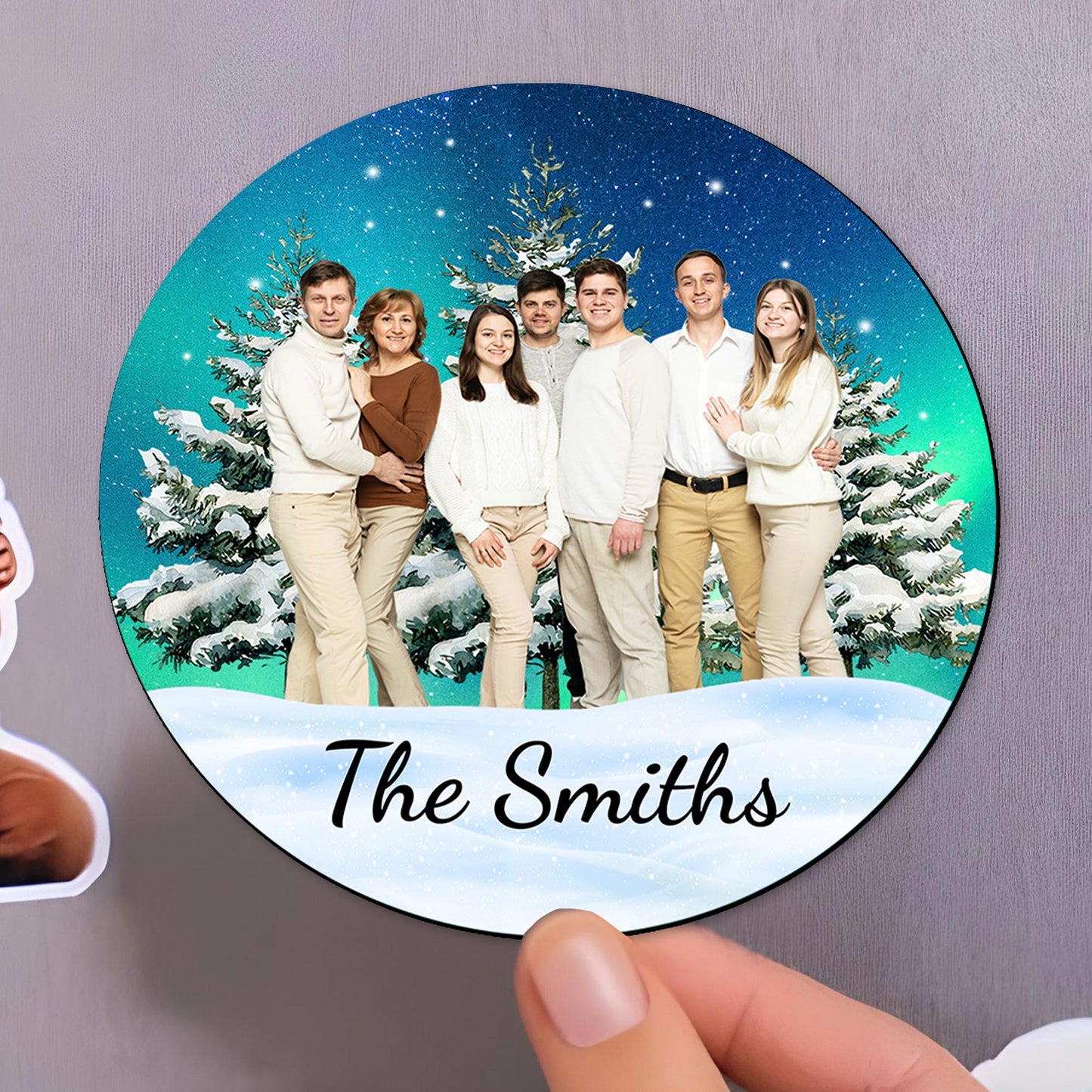 Celebrate Your Family Holiday Moments - Personalized Custom Fridge Magnet - FAM100_MAGN