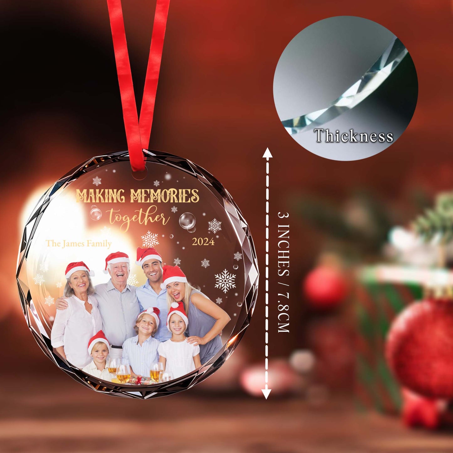 Making Memories Together With Family Christmas Ornament