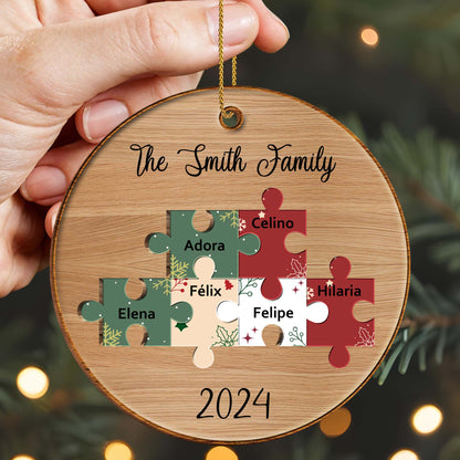 Bringing Our Pieces Together, Family Forever Puzzle Ornament