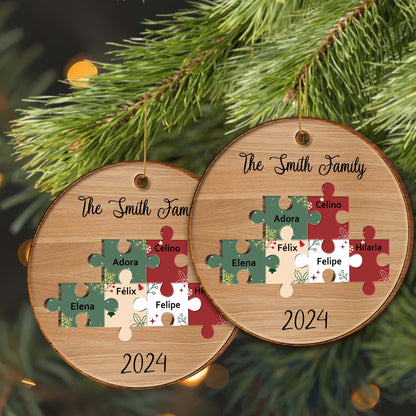 Bringing Our Pieces Together, Family Forever Puzzle Ornament