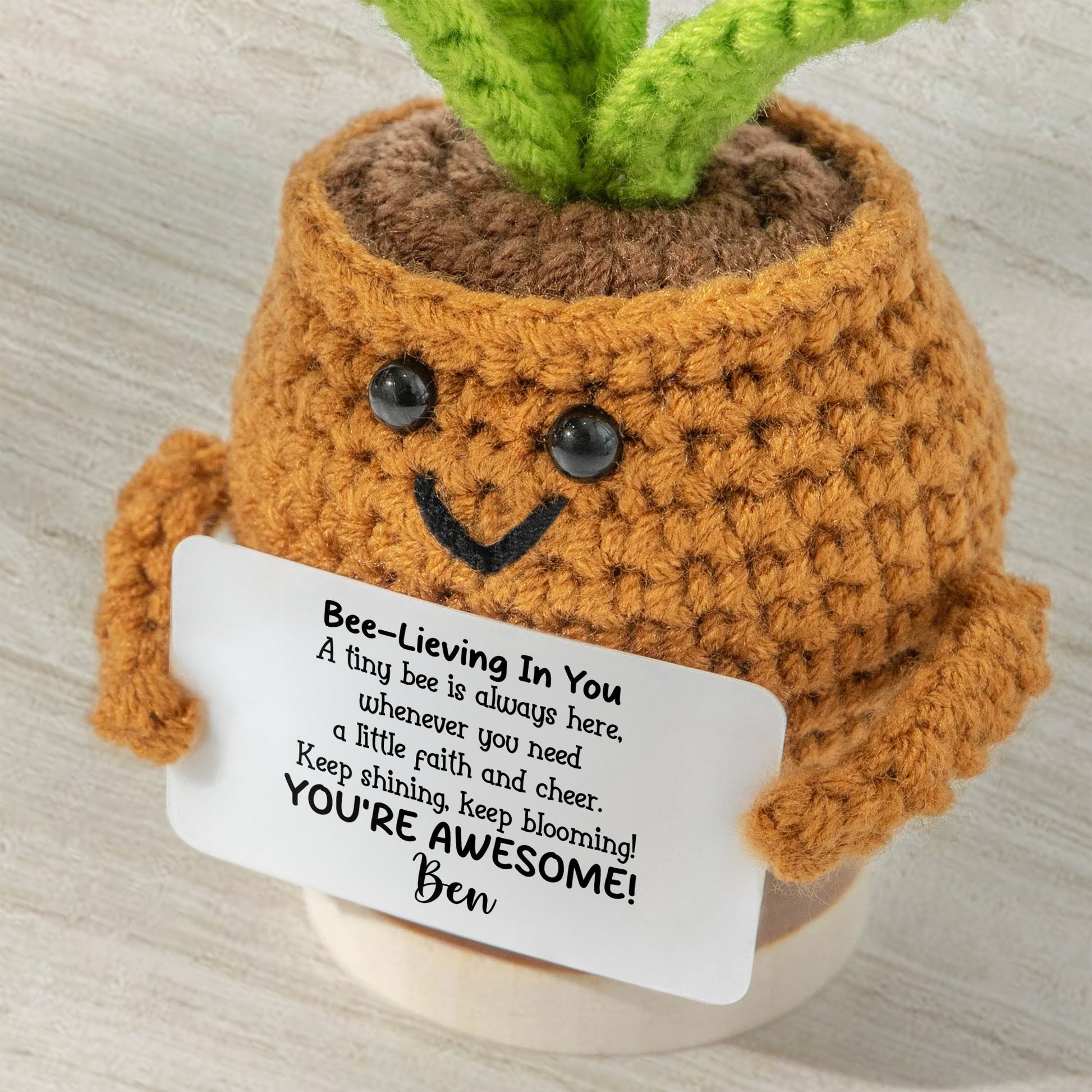 Bee-lieving In You, You Are Awesome Crochet Gifts