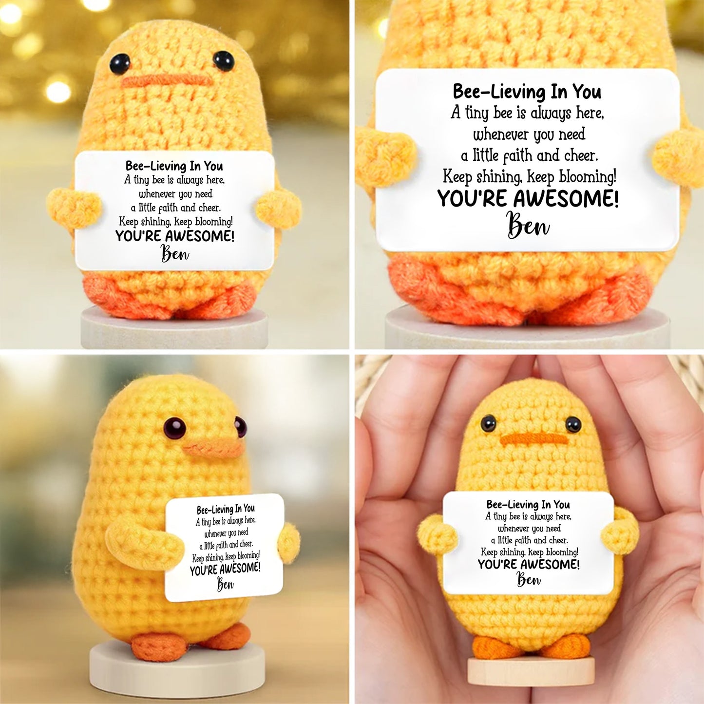 Bee-lieving In You, You Are Awesome Crochet Gifts