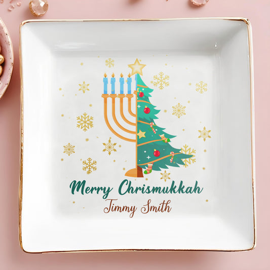 Merry Chrismukkah Christmas Tree And Menorah Design