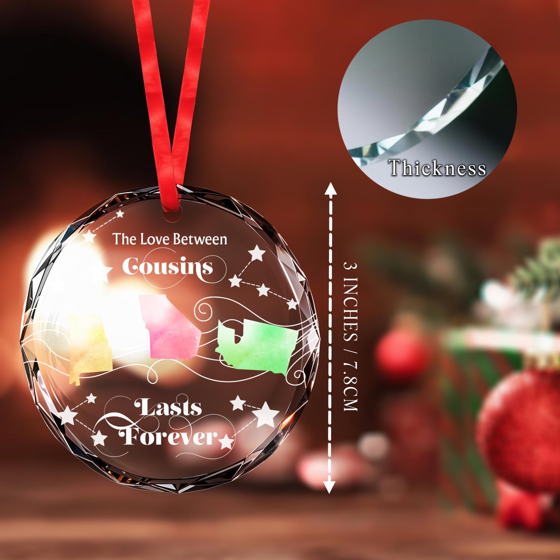 The Love Between Cousins Lasts Forever With State Silhouettes And Musical Notes