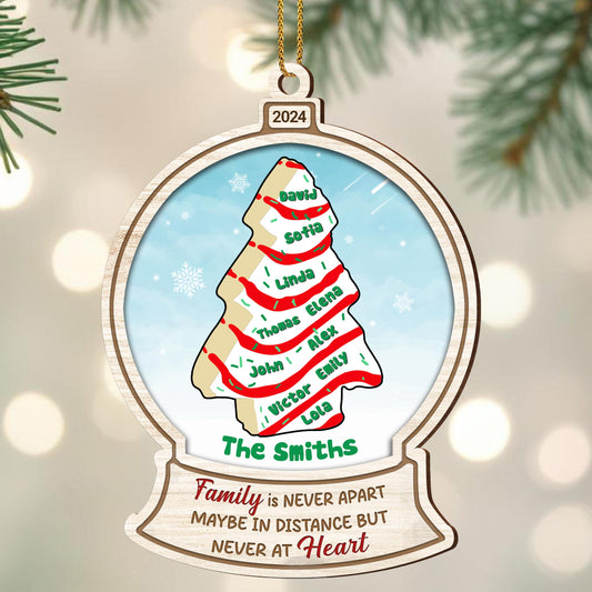 Family Is Never Apart Christmas Tree Ornament