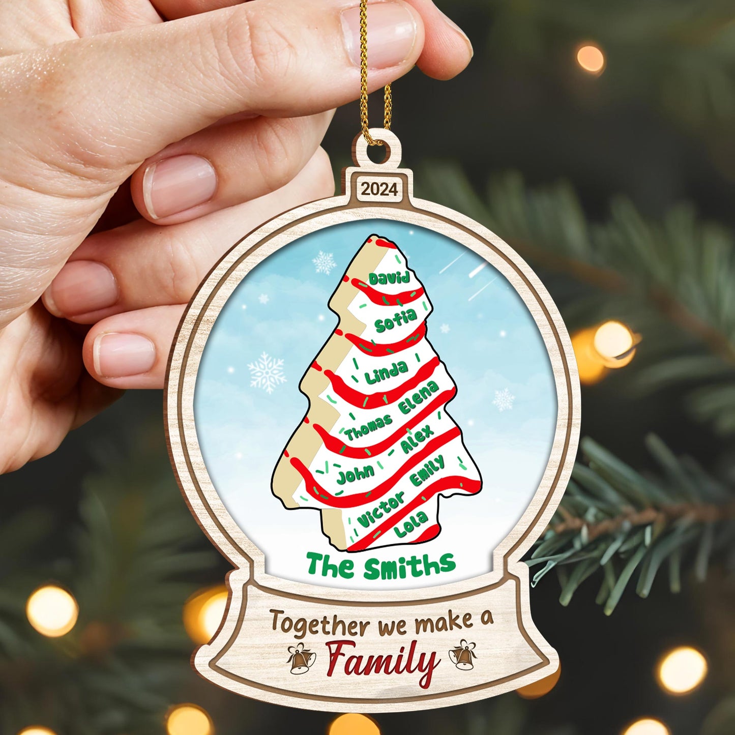 Together We Make A Family Christmas Tree Ornament