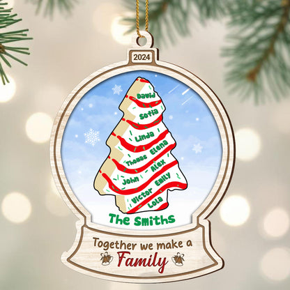 Together We Make A Family Christmas Tree Ornament