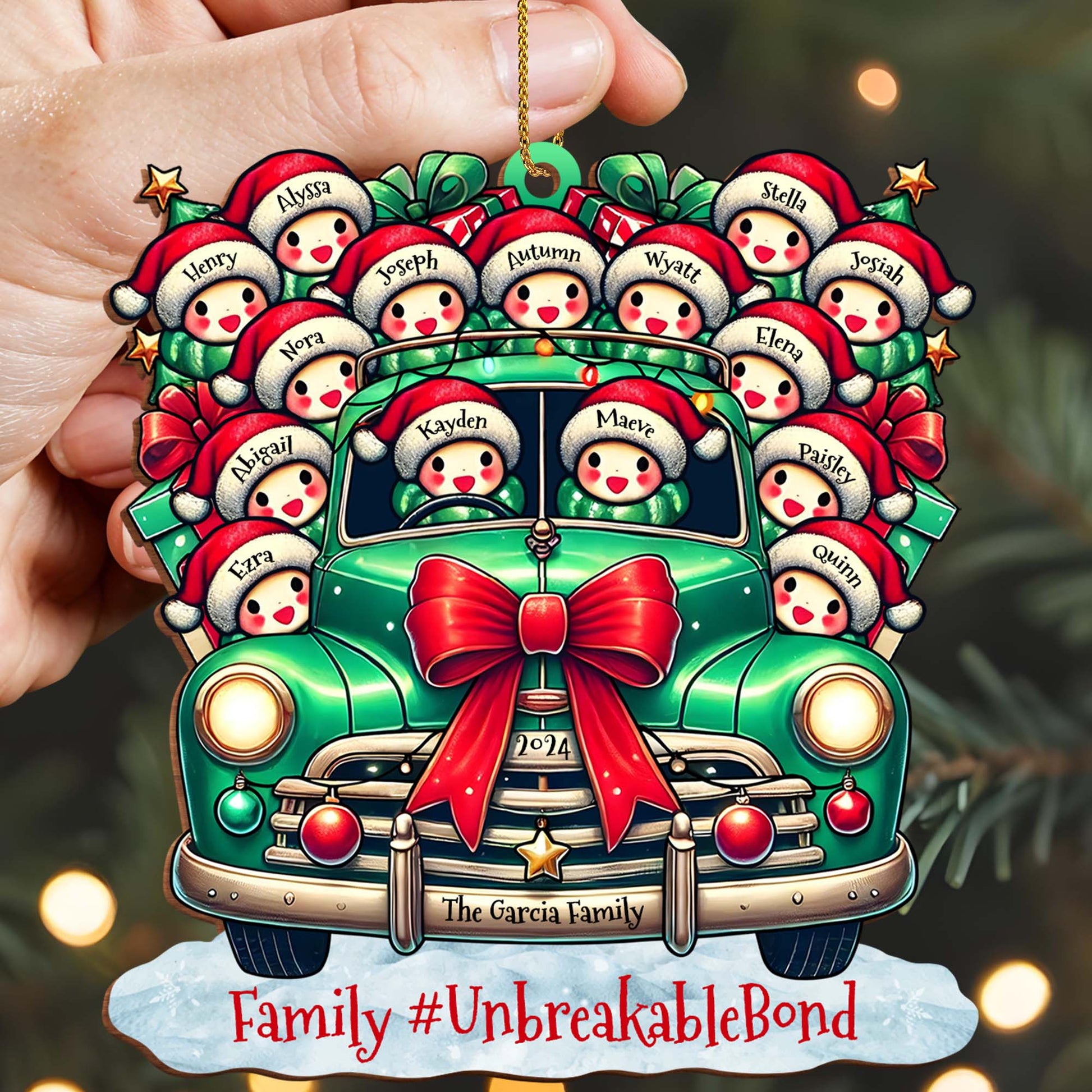 Family Unbreakable Bond Vintage Truck Full of Christmas Spirit