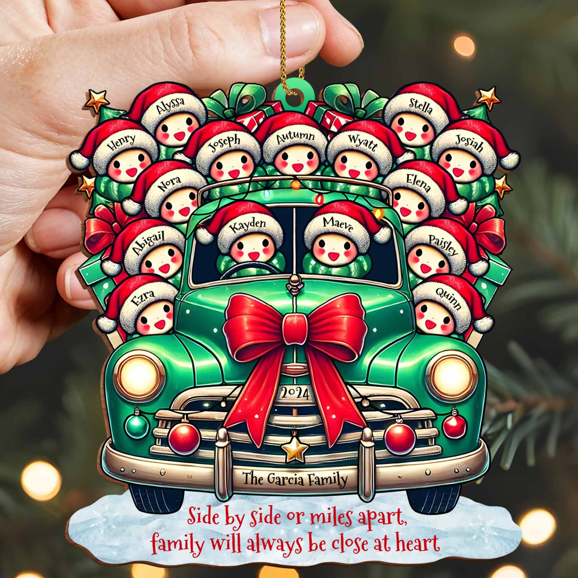 Vintage Car Loaded With Christmas Gifts and Cheer