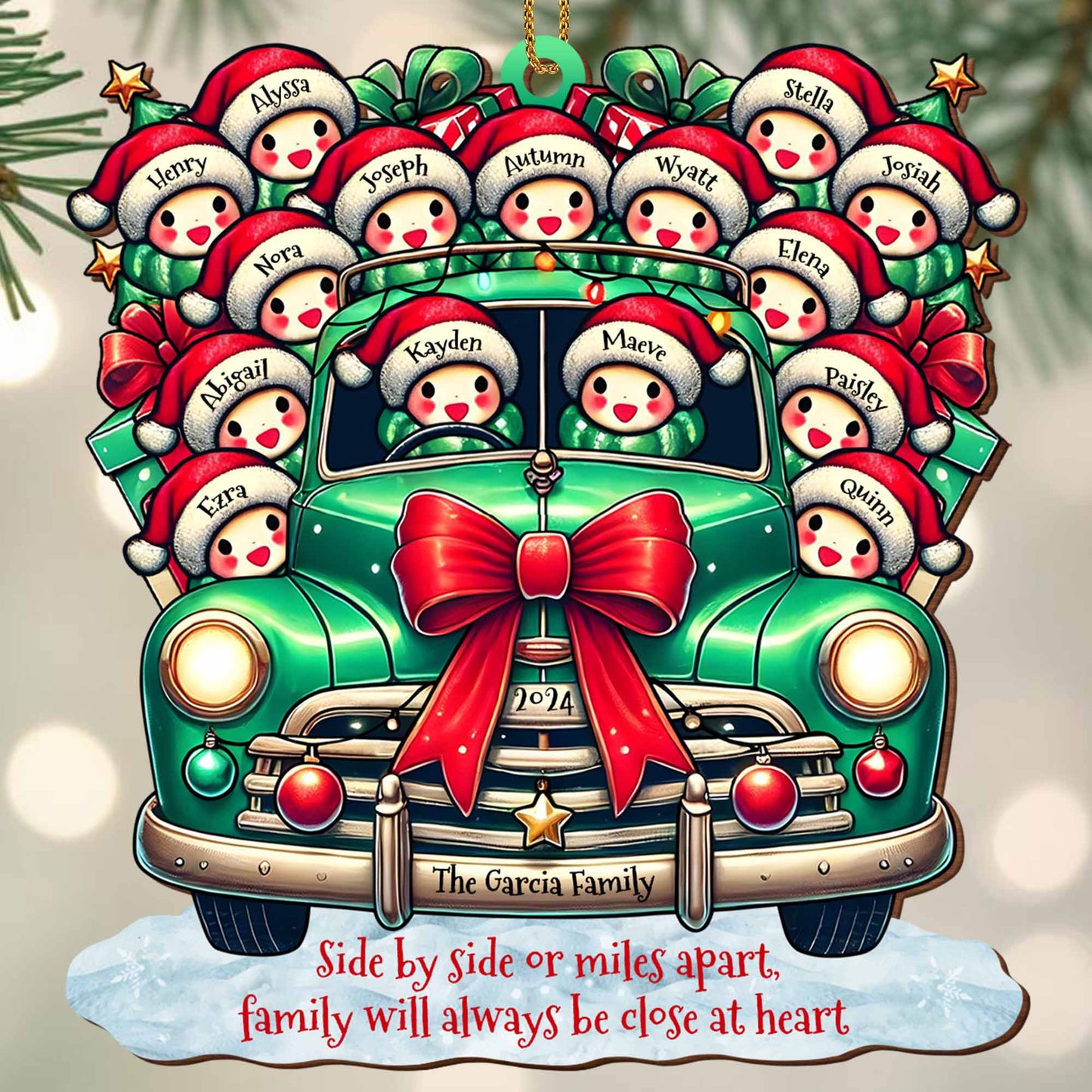 Vintage Car Loaded With Christmas Gifts and Cheer