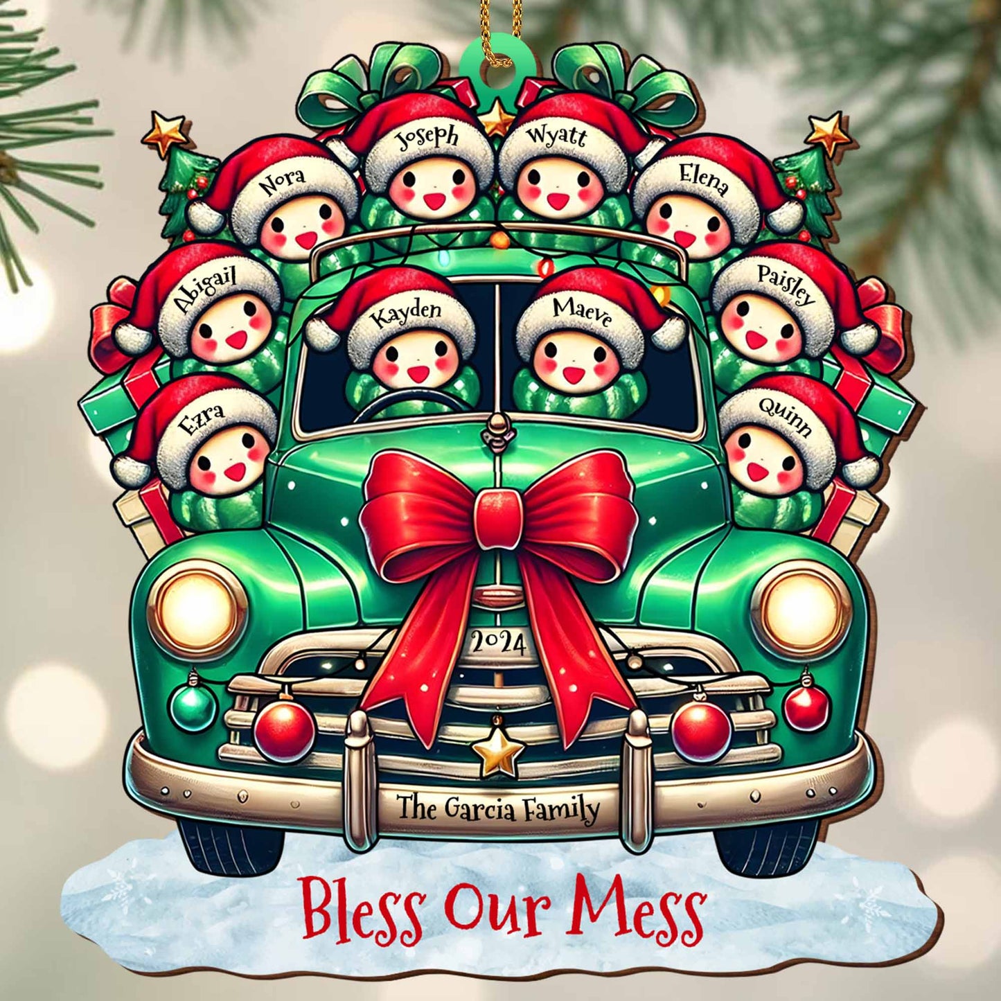 Bless Our Mess Vintage Truck Loaded With Christmas Gifts