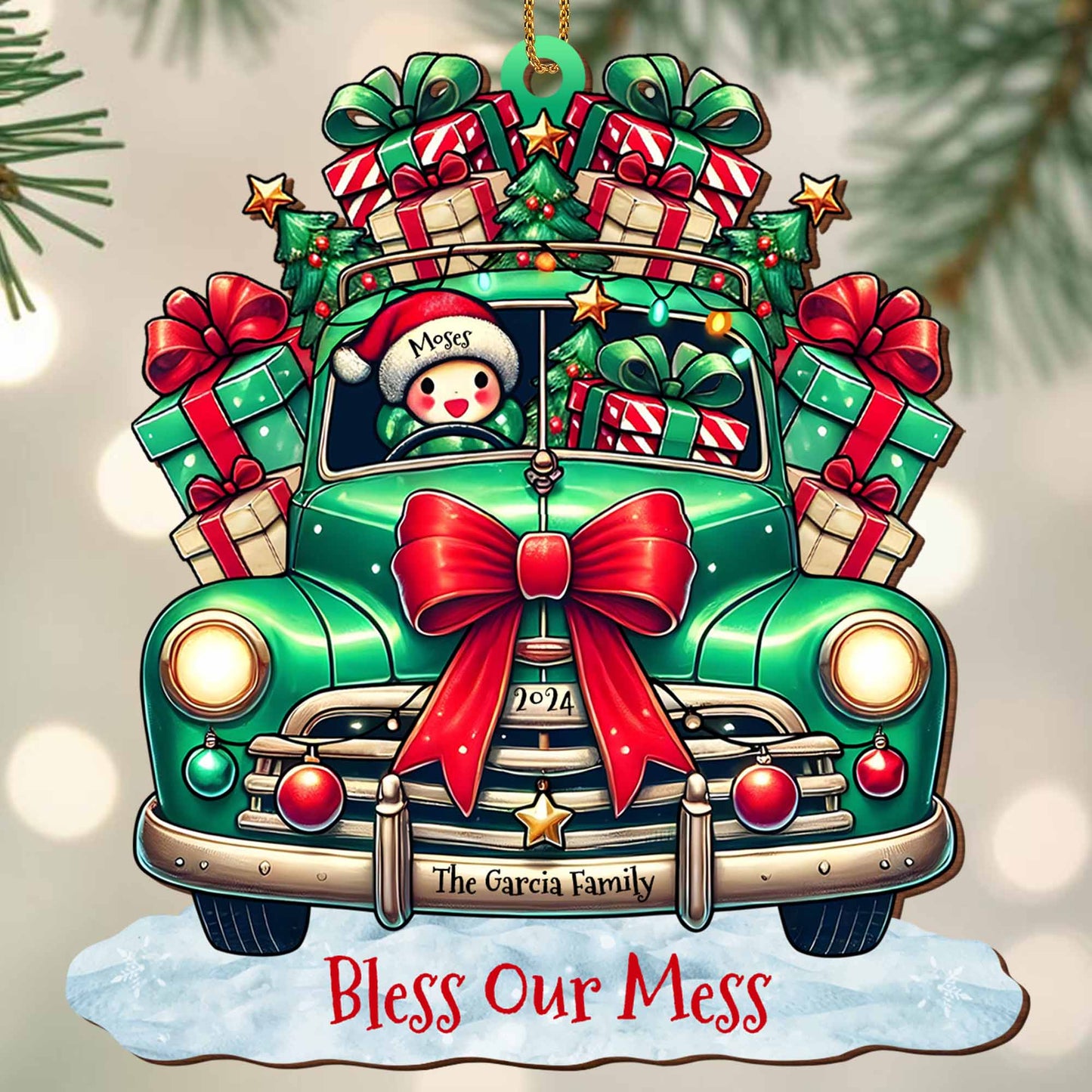 Bless Our Mess Vintage Truck Loaded With Christmas Gifts