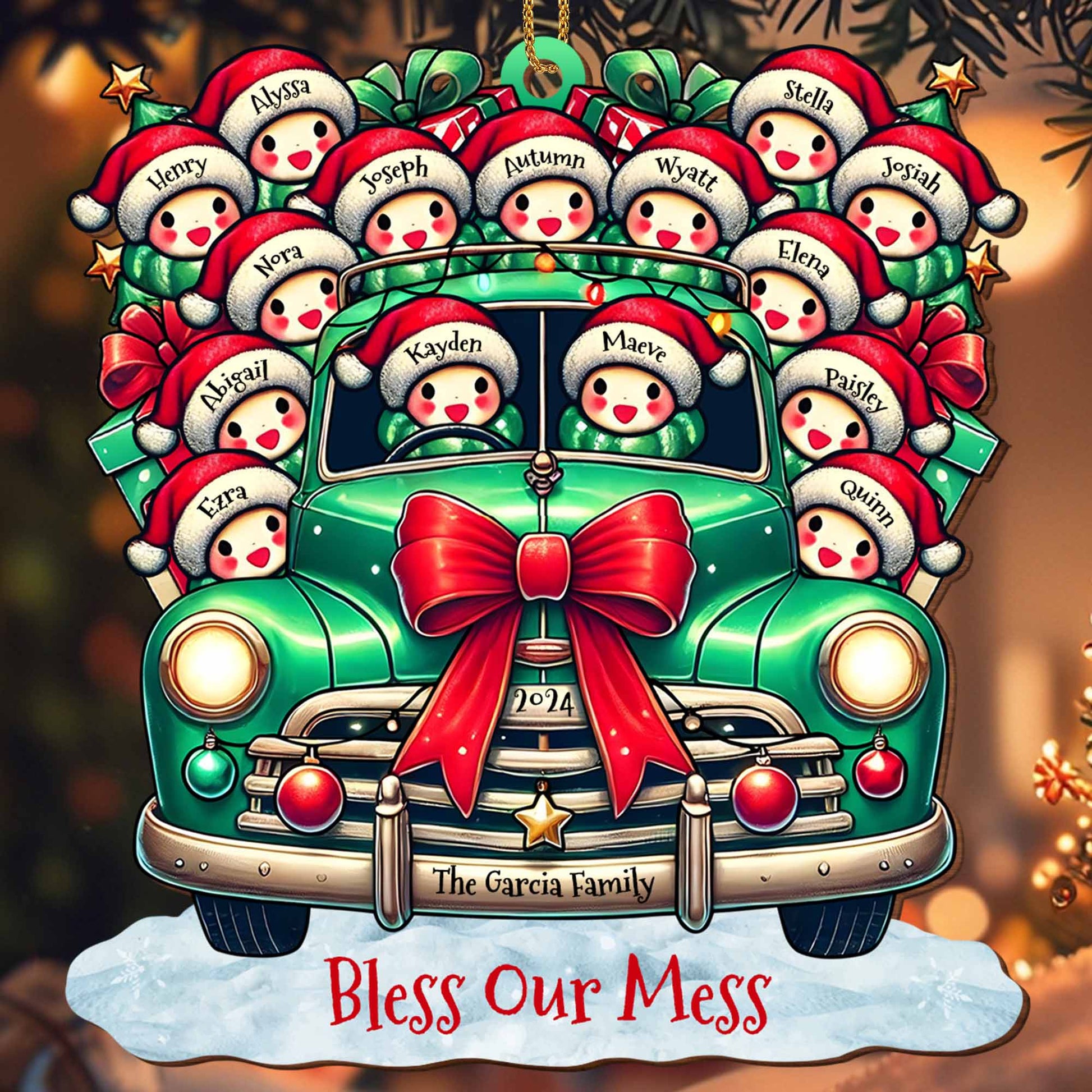 Bless Our Mess Vintage Truck Loaded With Christmas Gifts