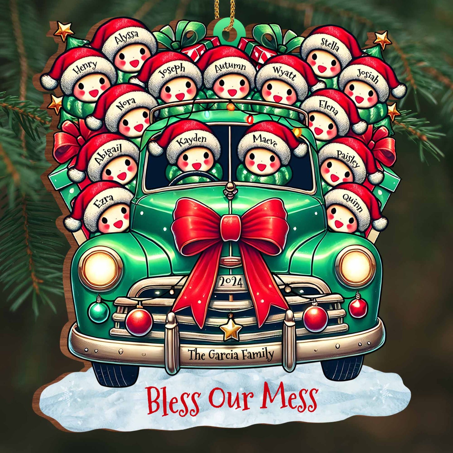 Bless Our Mess Vintage Truck Loaded With Christmas Gifts