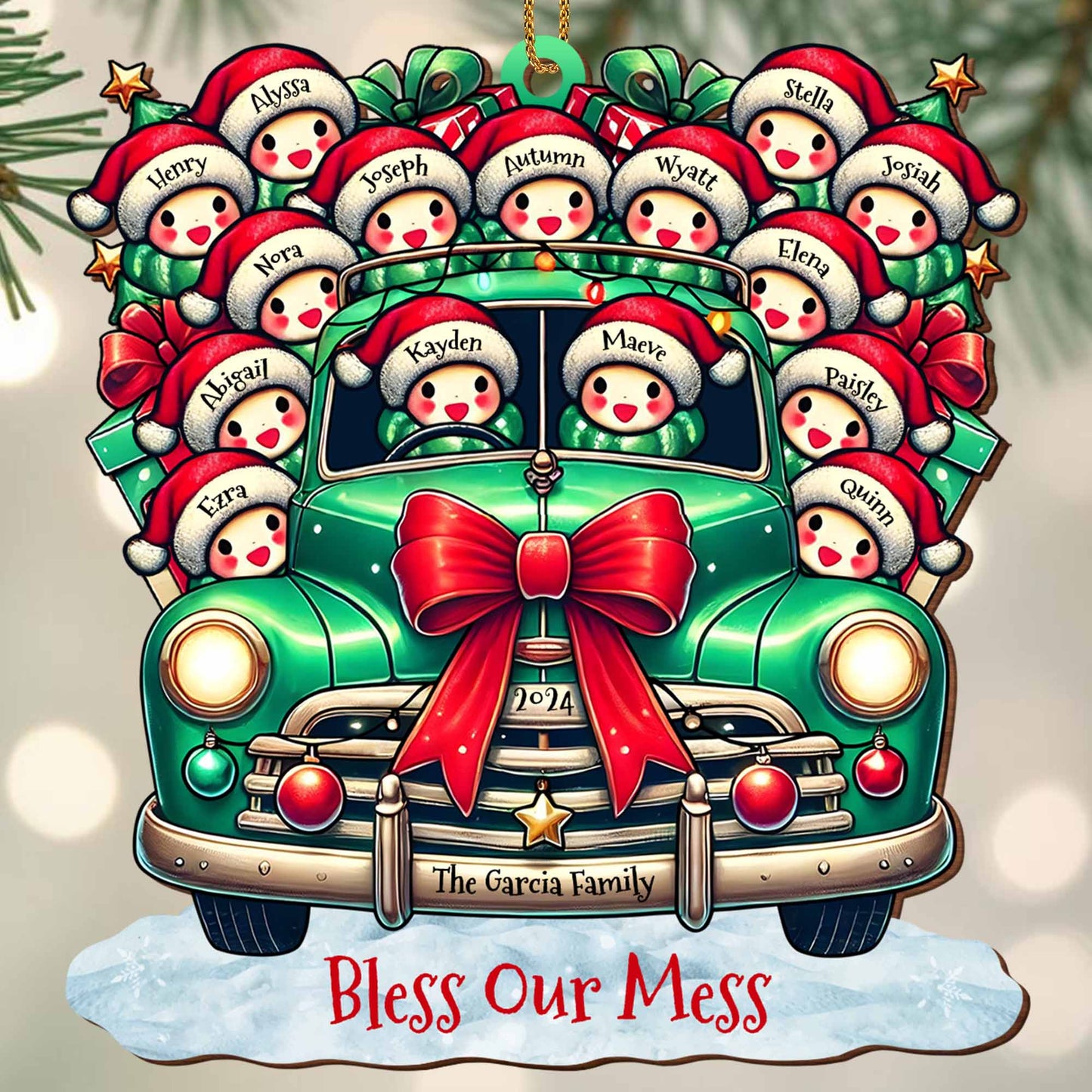 Bless Our Mess Vintage Truck Loaded With Christmas Gifts