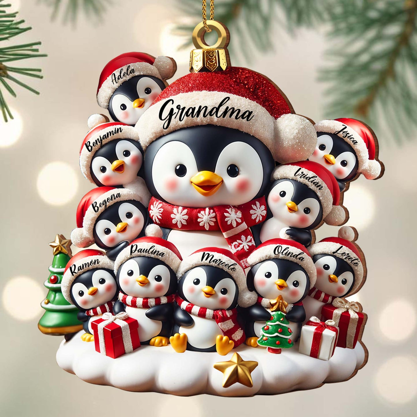 Celebrate Family Love With Charming Penguin Ornament