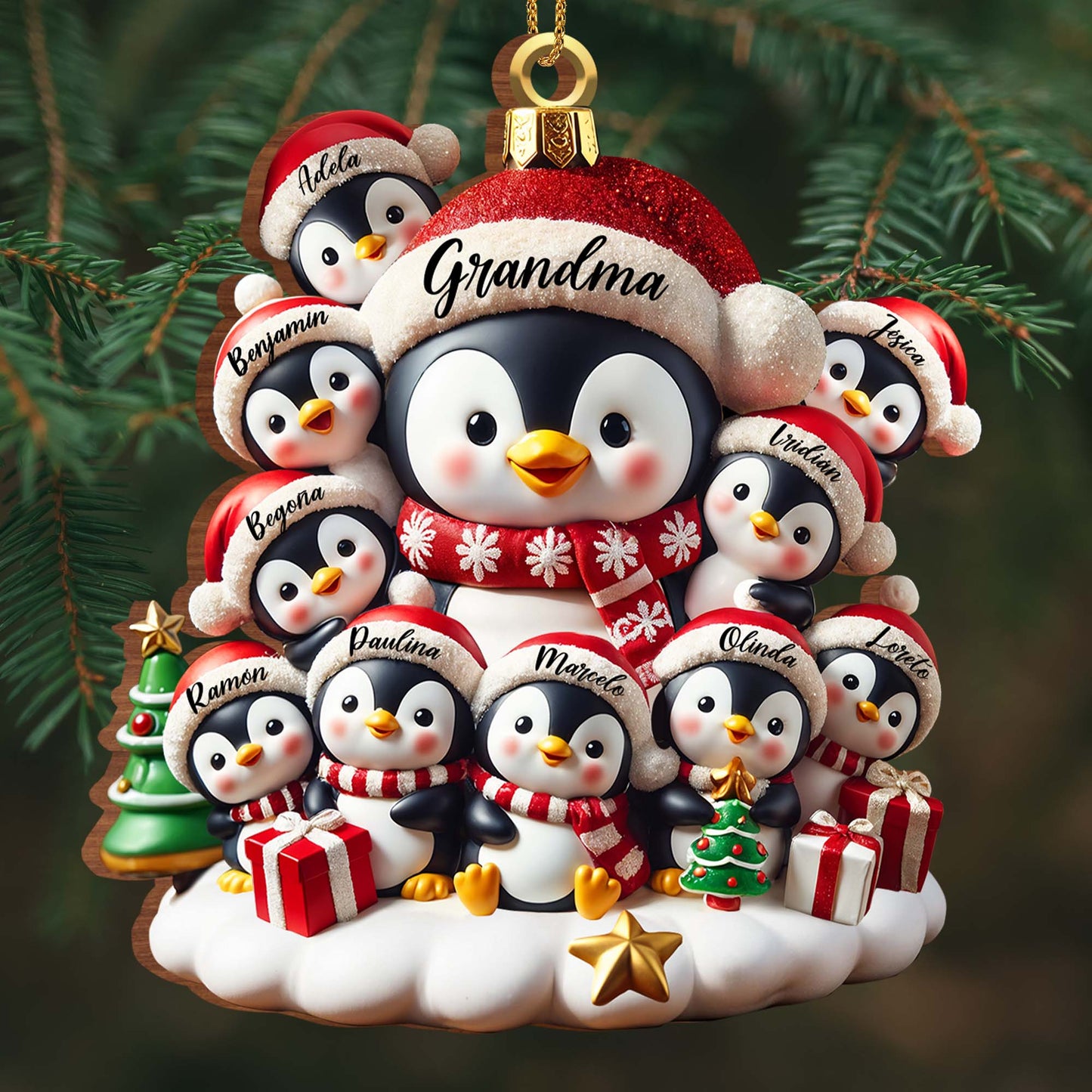 Celebrate Family Love With Charming Penguin Ornament