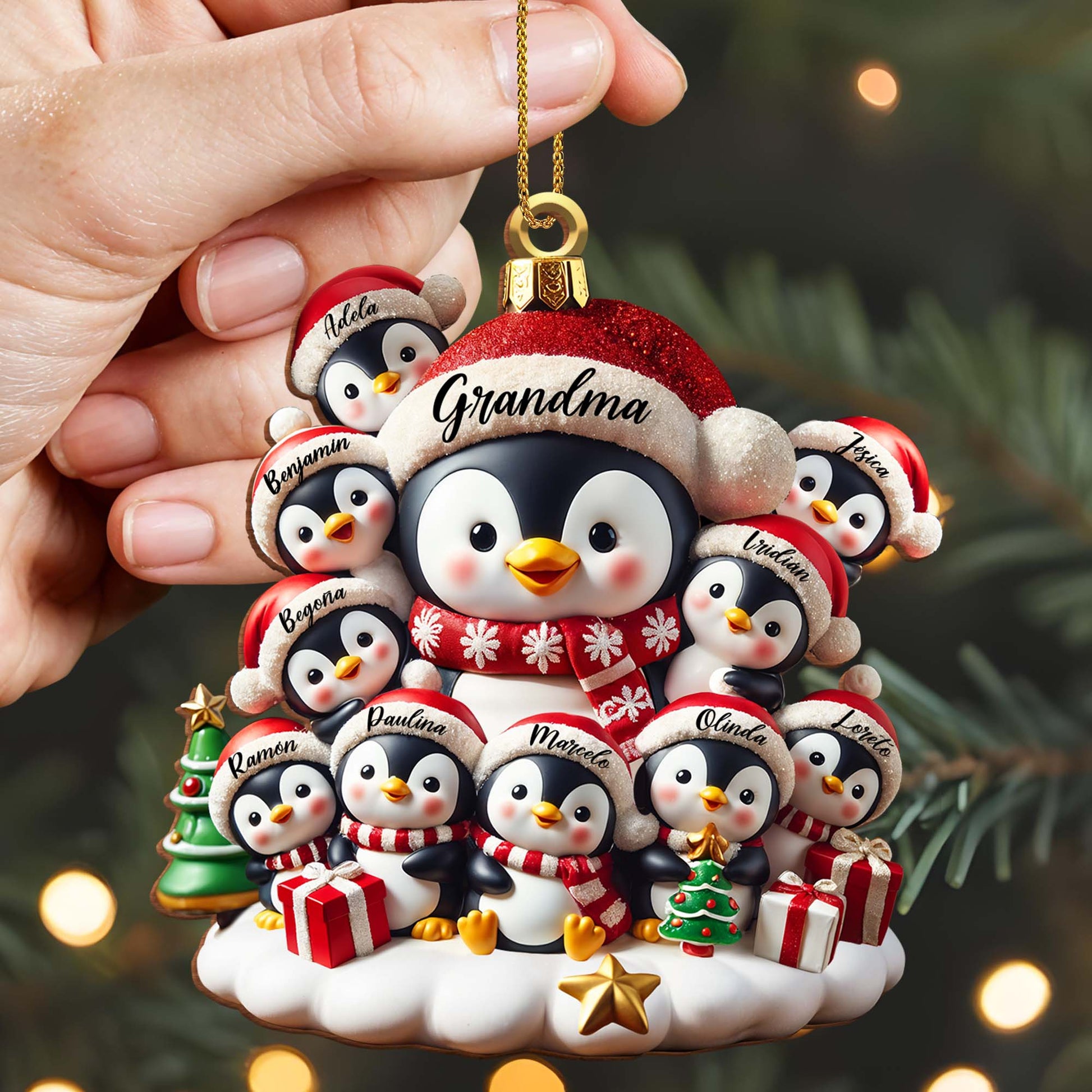 Celebrate Family Love With Charming Penguin Ornament