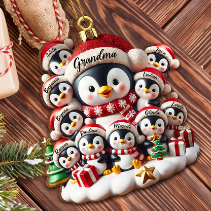 Celebrate Family Love With Charming Penguin Ornament