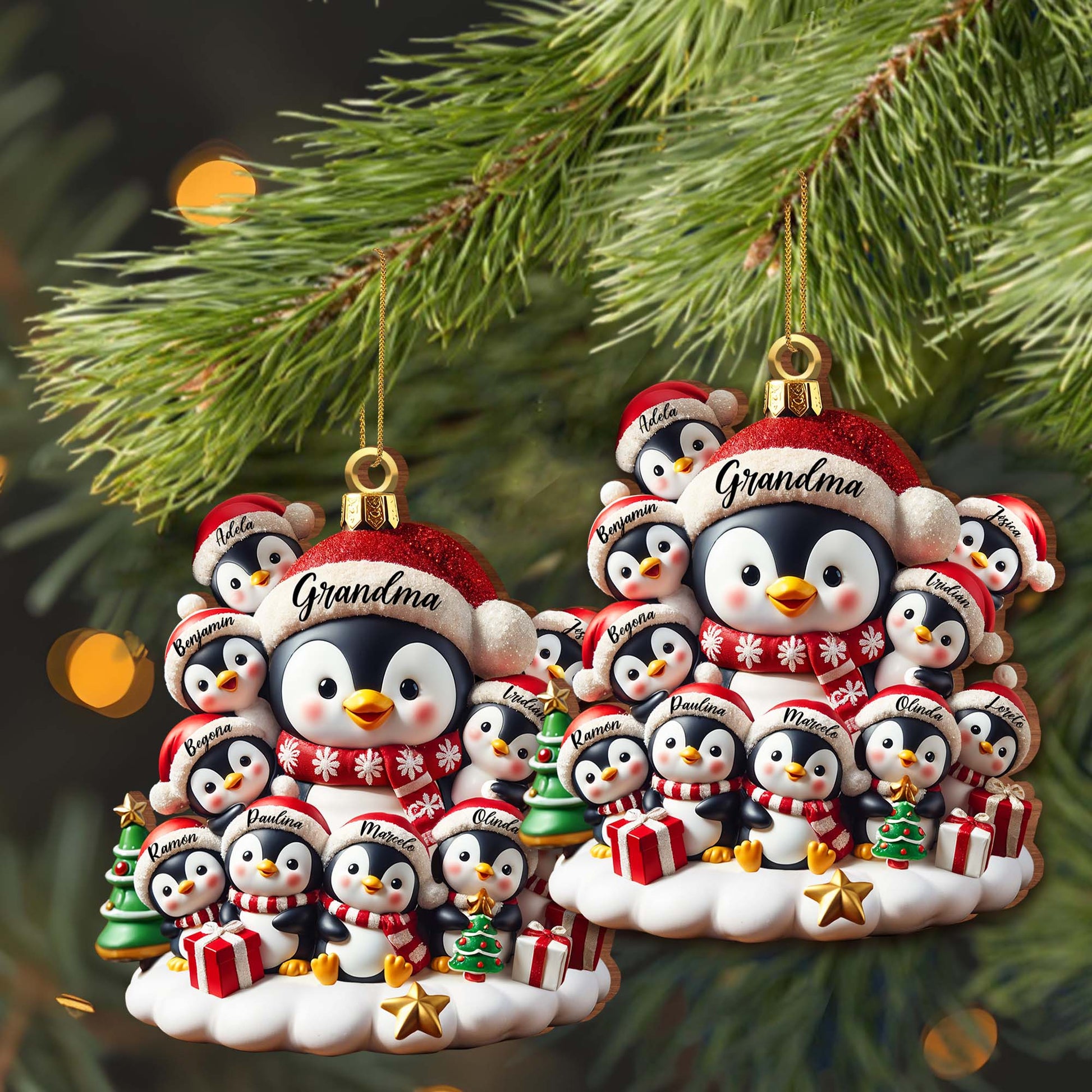 Celebrate Family Love With Charming Penguin Ornament