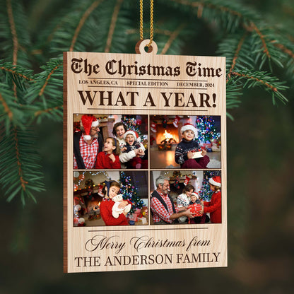 What A Year Merry Christmas Family Photo Memories