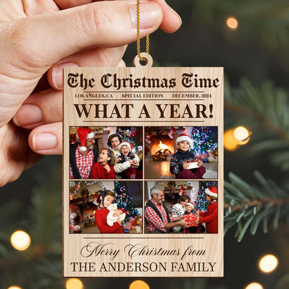 What A Year Merry Christmas Family Photo Memories