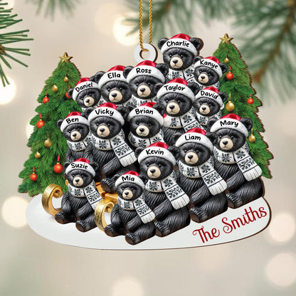 Holiday Cheer With Bears and Christmas Tree