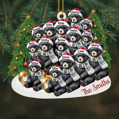 Holiday Cheer With Bears and Christmas Tree