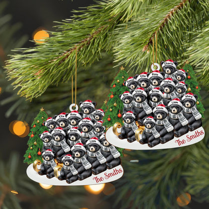 Holiday Cheer With Bears and Christmas Tree