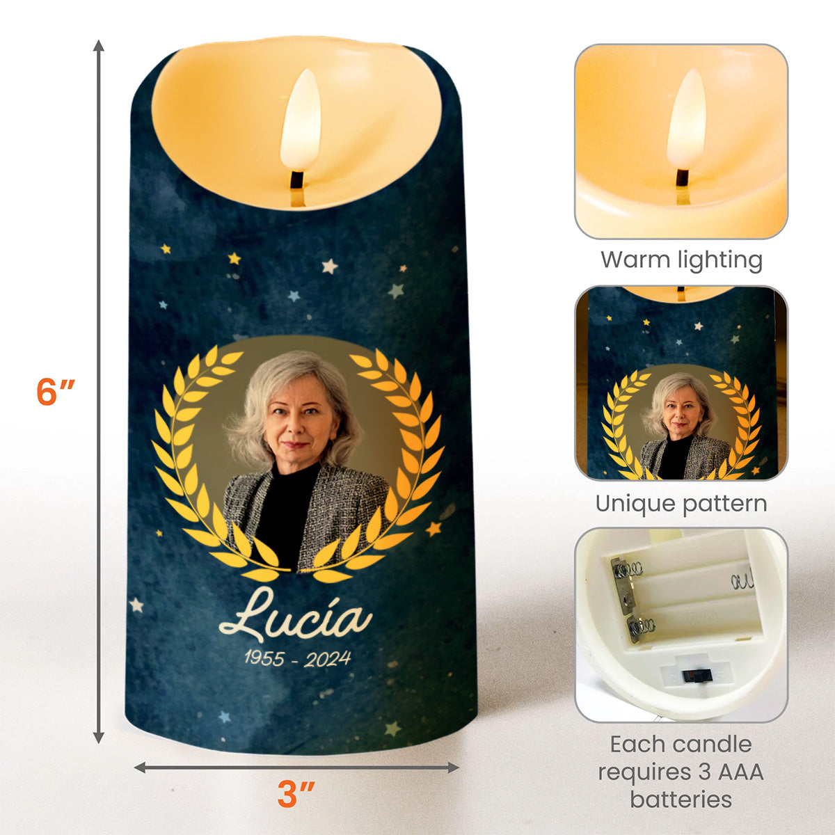 Love And Light Menorah And Stars Design